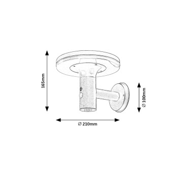 Lampa solara Alaska antracit Rabalux 77017, 10W, IP44, 4000K
