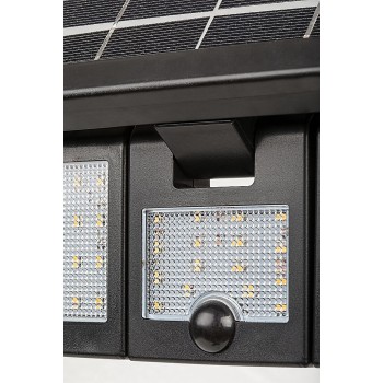 Lampa solara Lihull negru Rabalux 77020, 9.6W, IP44
