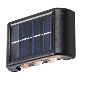 Lampa solara Kangton negru Rabalux 77024, 1.2W, IP44