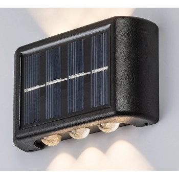 Lampa solara Kangton negru Rabalux 77024, 1.2W, IP44