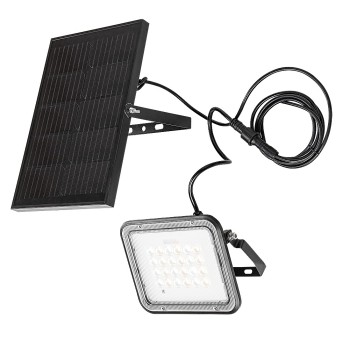 Lampa solara Melk negru Rabalux 77141, 6.5W, IP65