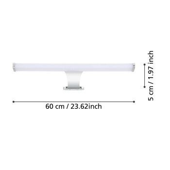 Aplica baie LED IP44 VINCHIO Eglo 98502, 13.6W