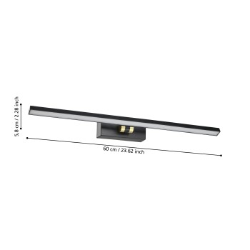 Aplica baie LED IP44 VERDELLO Eglo 900475, 5W
