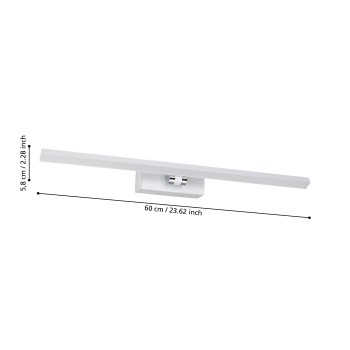 Aplica baie LED IP44 VERDELLO Eglo 900476, 5W