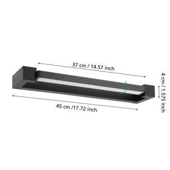 Aplica baie LED IP44 GEMILIANA Eglo 900615, 8.9W