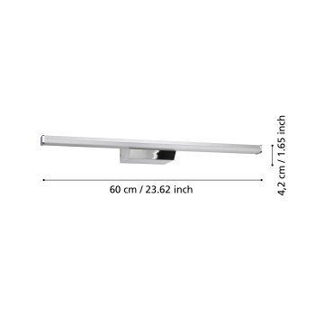 Aplica baie LED IP44 REGELLO-Z Eglo 901288, 12W