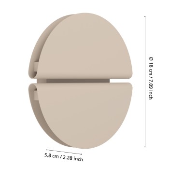 Aplica baie LED IP44 PIANOSA Eglo 902121, 4.5W