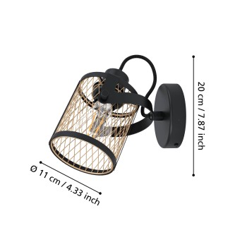 Aplica de perete DELLOW Eglo 43531, 1xE27