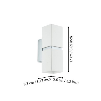 Aplica de perete PASSA Eglo 95377, 2xGU10