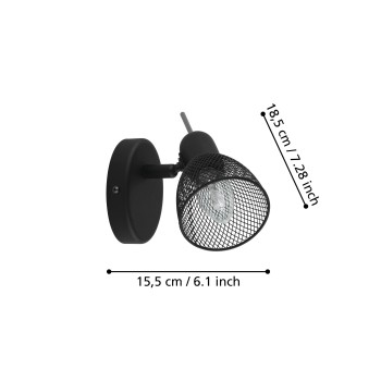 Aplica de perete CAROVIGNO Eglo 98621, 1xE14