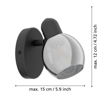 Aplica de perete POLLICA Eglo 98624, 1xE14