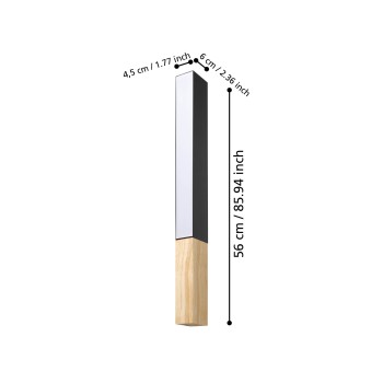 Aplica de perete LED TUDONS Eglo 900871, 12W