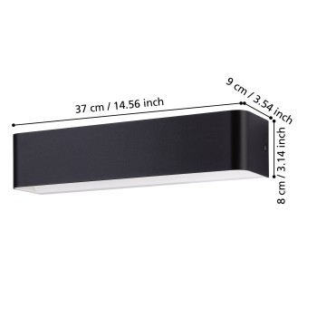 Aplica de perete LED SANIA 4 Eglo 901018, 12W
