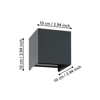 Aplica de perete LED VALMONTONE Eglo 901049, 1.5W