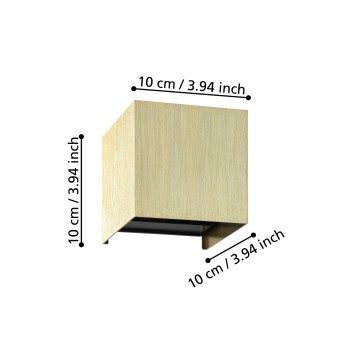 Aplica de perete LED VALMONTONE Eglo 901091, 1.5W
