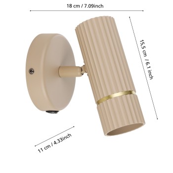 Aplica de perete CAMINIA Eglo 901153, 1xGU10