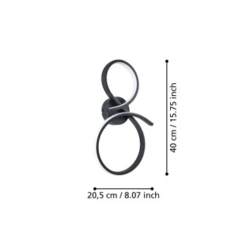 Aplica de perete LED SERPINS Eglo 901268, 11.4W
