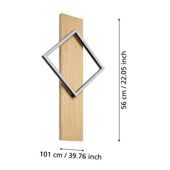 Aplica de perete LED BOYAL Eglo 901928, 13W