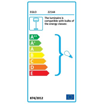 Stalp exterior EGLO 22144 LATERNA 4, E27, 1x60W, negru - 1