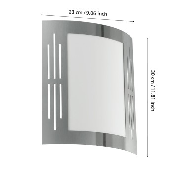 Aplica exterior IP44 CITY Eglo 82309, 1xE27
