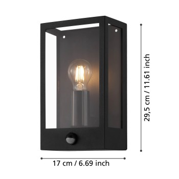 Aplica exterior IP44 ALAMONTE Eglo 99587, 1xE27