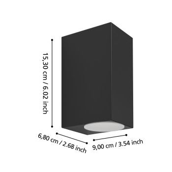 Aplica exterior IP44 JABAGA Eglo 900276, 2xGU10