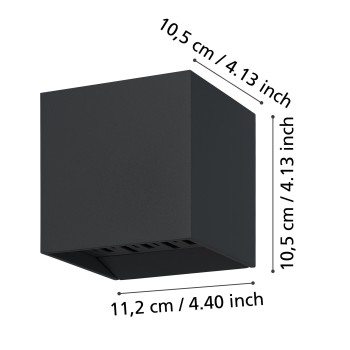 Aplica exterior LED IP54 CALPINO 2 Eglo 900445, 3.3W