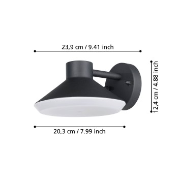 Aplica exterior IP44 NINNARELLA Eglo 900688, 1xGU10