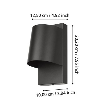 Aplica exterior IP54 STAGNONE Eglo 900691, 1xGU10