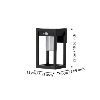 Aplica exterior IP44 MARTANO Eglo 900804, SOLAR-LED