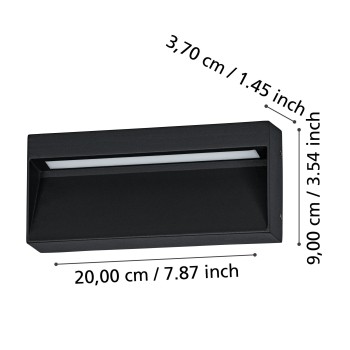 Aplica exterior LED IP65 MARUGGIO Eglo 900891, 4.8W
