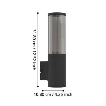 Aplica exterior IP54 SALLE Eglo 901033, 1xE27
