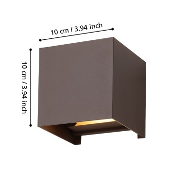 Aplica exterior LED IP54 CALPINO 3 Eglo 901066, 2.8W