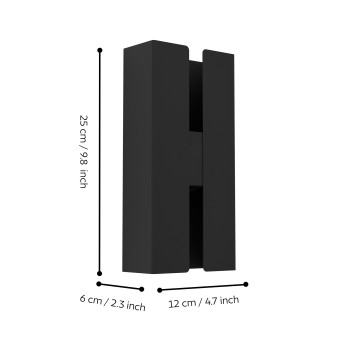 Aplica exterior LED IP44 BRISCOLA Eglo 902018, 4W