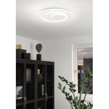 Plafoniera LED PALAGIANO 1 alb Eglo 32053, D48 cm, 21W