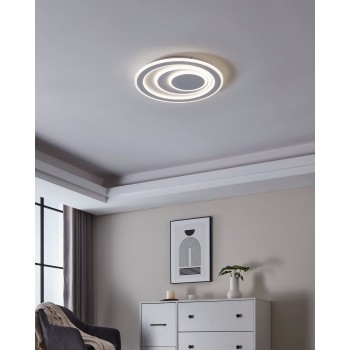 Plafoniera LED PALAGIANO 1 alb Eglo 32053, D48 cm, 21W