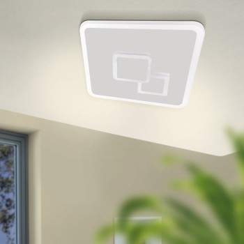 Plafoniera LED CADEGAL alb Eglo 33941, 20x20 cm, 7.8W