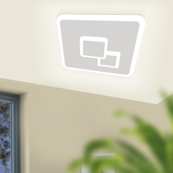 Plafoniera LED CADEGAL alb Eglo 33941, 20x20 cm, 7.8W