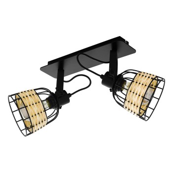 Plafoniera ANWICK 1 negru Eglo 43325, 48x14 cm, 2xE27