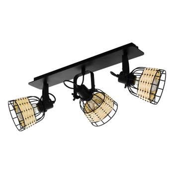 Plafoniera ANWICK 1 negru Eglo 43326, 67x14 cm, 3xE27