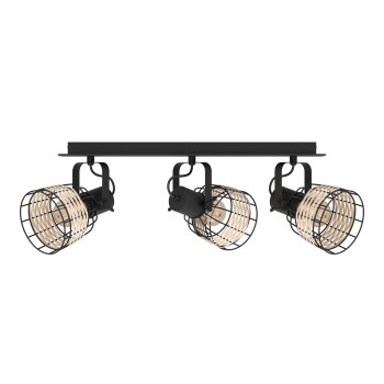 Plafoniera ANWICK 1 negru Eglo 43326, 67x14 cm, 3xE27