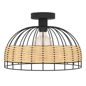 Plafoniera ANWICK negru Eglo 43398, D38 cm, 1xE27