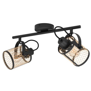 Plafoniera DELLOW negru Eglo 43532, 47.5x18 cm, 2xE27