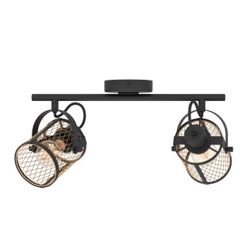 Plafoniera DELLOW negru Eglo 43532, 47.5x18 cm, 2xE27