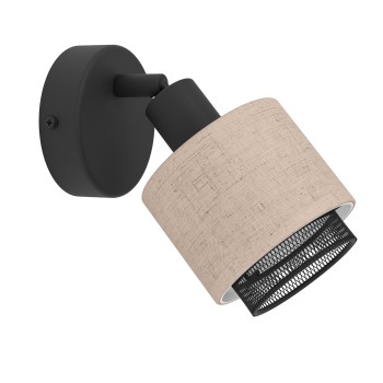Plafoniera ROSLEY negru Eglo 43656, D9 cm, 1xE14