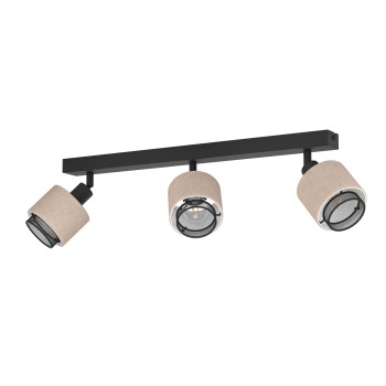 Plafoniera ROSLEY negru Eglo 43658, 43x9 cm, 3xE14