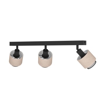 Plafoniera ROSLEY negru Eglo 43658, 43x9 cm, 3xE14