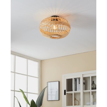 Plafoniera AMSFIELD negru Eglo 43723, D45 cm, 1xE27