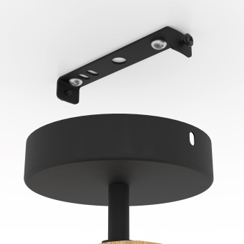 Plafoniera BASILDON maro/negru Eglo 43736, D32 cm, 1xE27