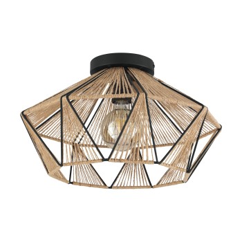 Plafoniera ADWICKLE negru Eglo 43775, D44.5 cm, 1xE27
